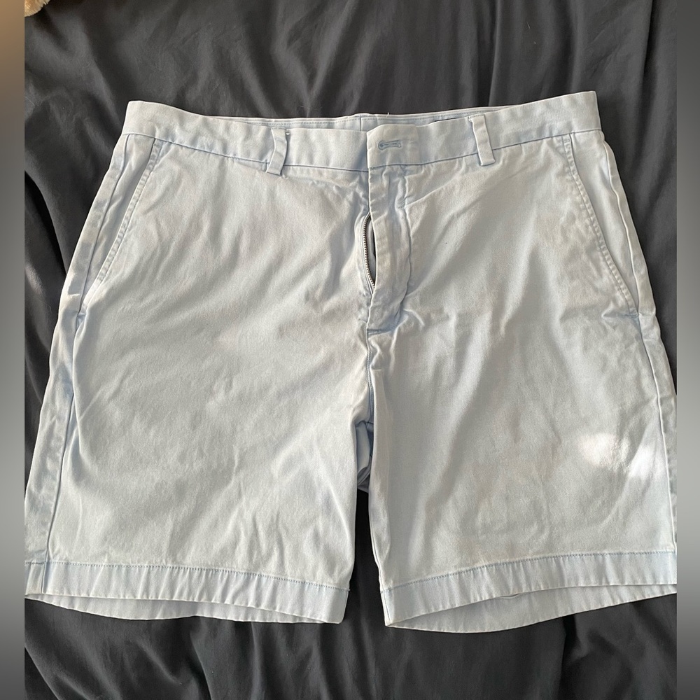 Vineyard Vines Shorts BLUE Chino Breaker 98% Cotton 2% Spandex Size 36 Mens